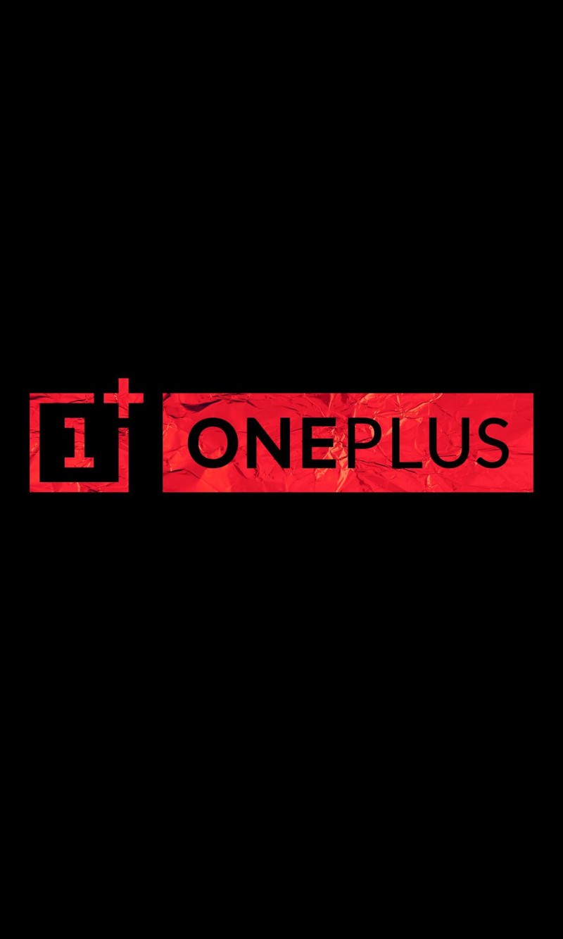 Близкий план логотипа oneplus на черном фоне (amoled, oneplus, красный и черный)