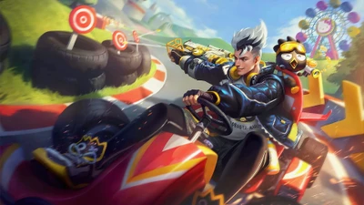 Claude und Bad Bro Racing in Mobile Legends: Bang Bang