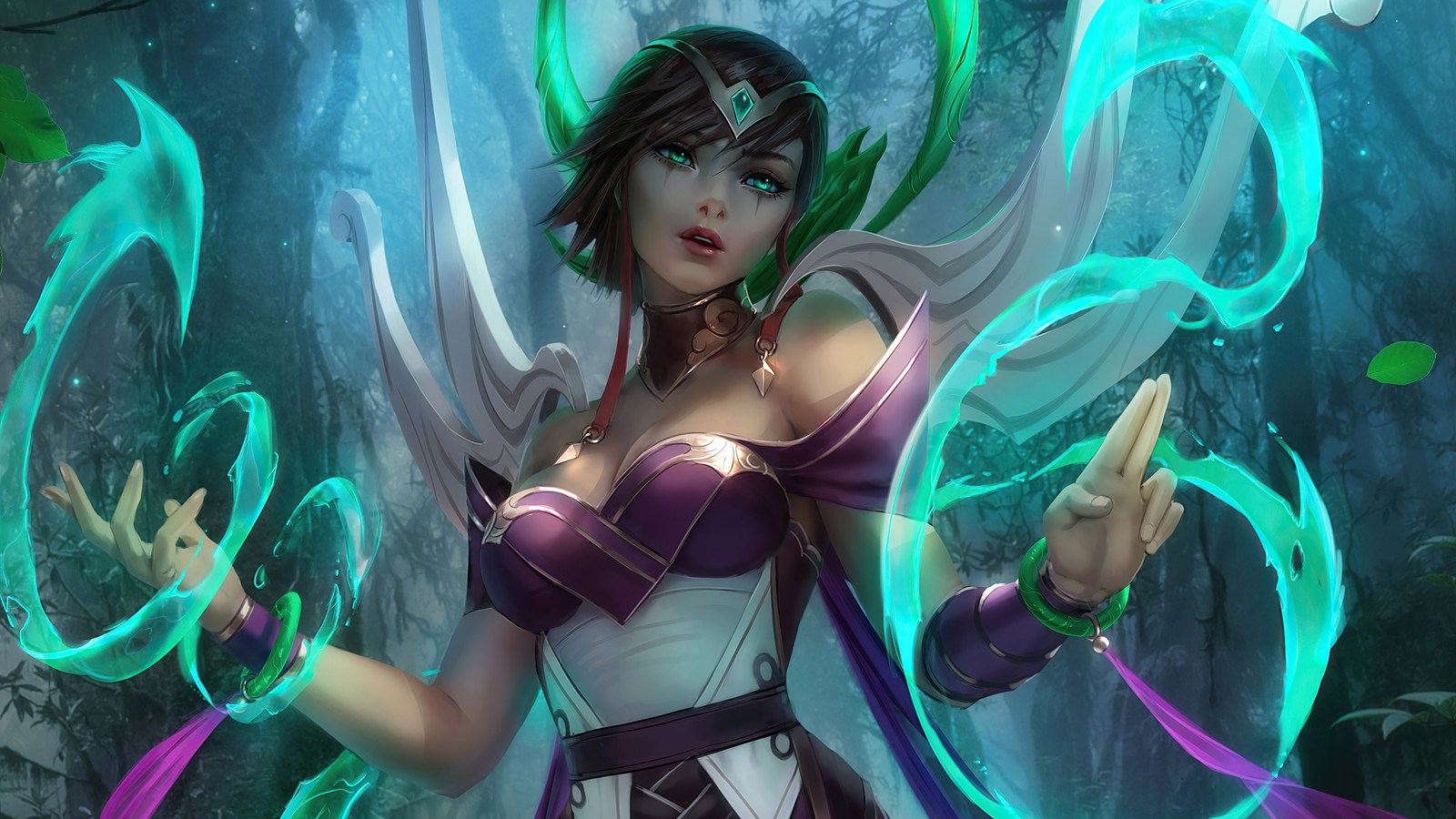 karma, league of legends, lol, video game wallpaper