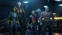 Guardianes de la Galaxia: Gamora, Groot, Star-Lord, Mapache Cohete y Drax se unen en una épica aventura