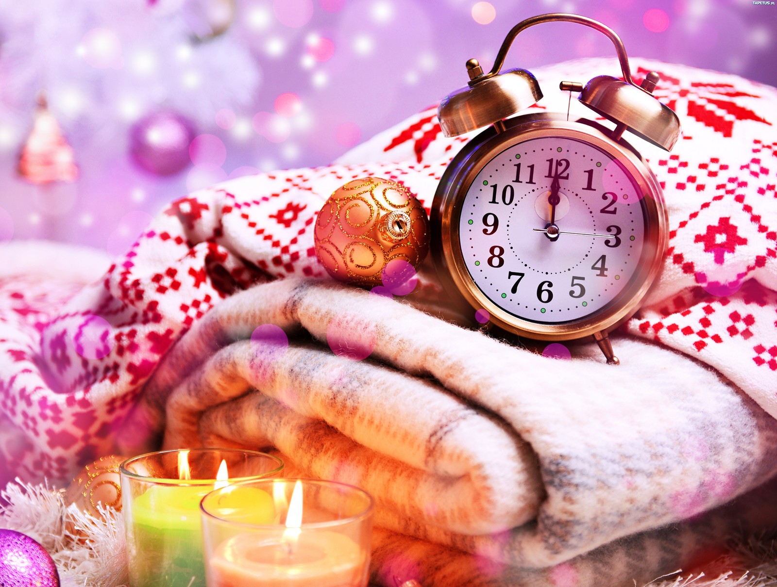 new year, christmas day, holiday, alarm clock, watch wallpaper