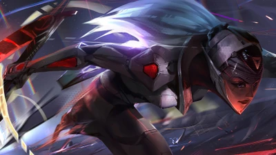 Akali: Assassina Futurista - Arte de League of Legends