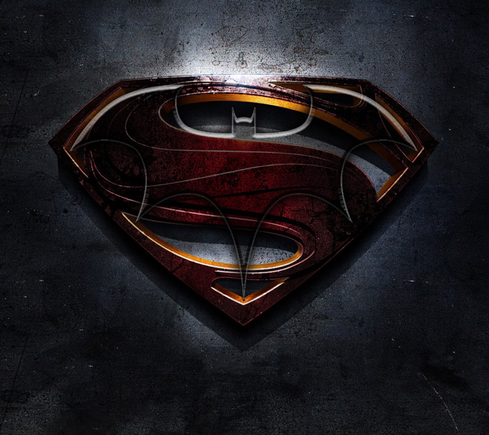 Un gros plan du logo de superman sur fond noir (batman, film, superman)