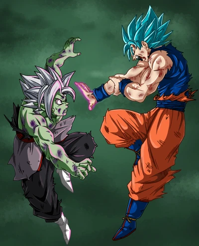 Bataille épique entre Goku et Zamasu dans Dragon Ball Super