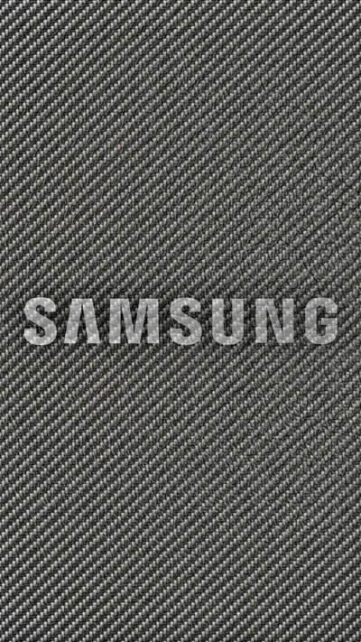 Textura de carbono escuro com marca Samsung