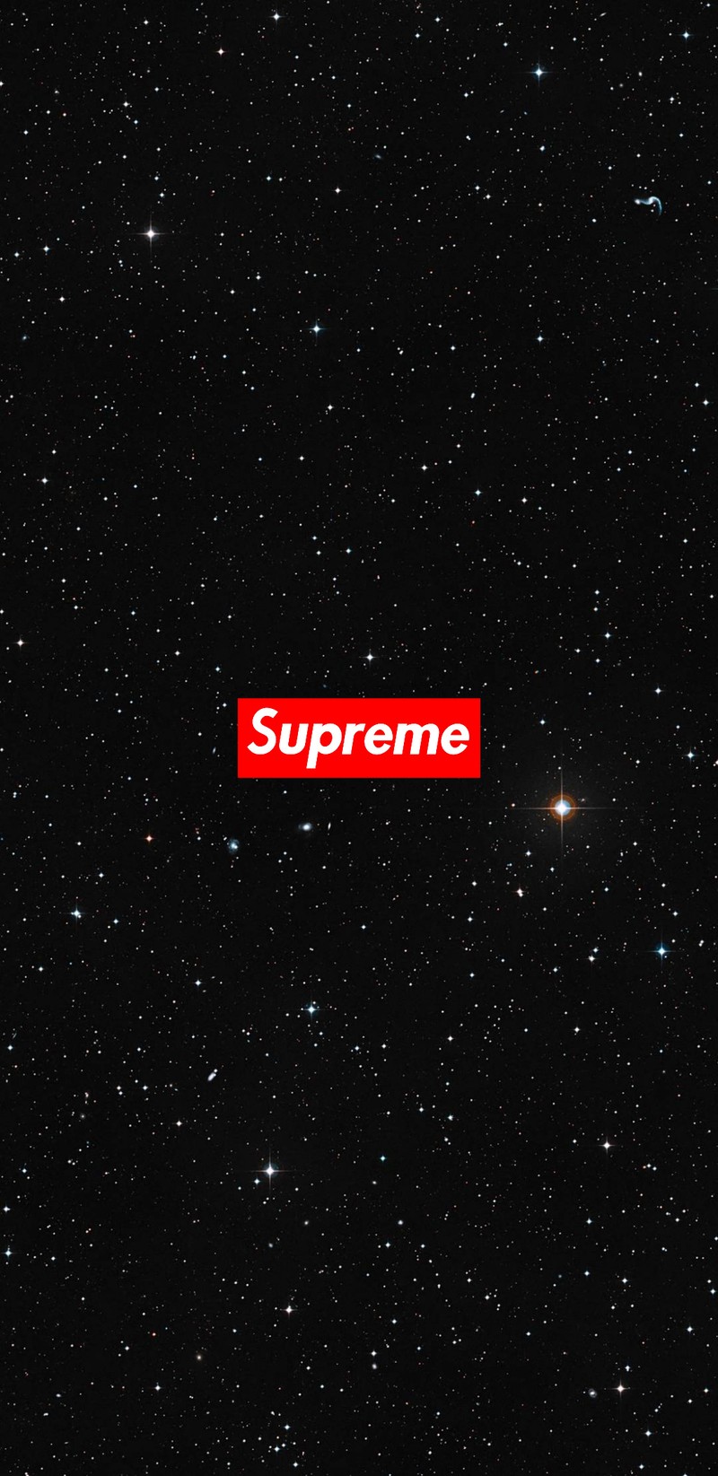 Логотип supreme на звездном фоне (лучший, друг, галактика, светодиод, замок)