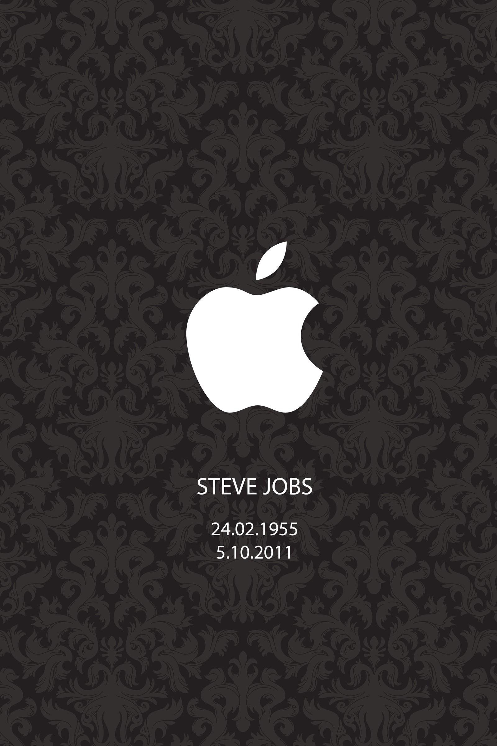 Un primer plano de una foto en blanco y negro del logotipo de apple (manzana, negro, honor, iphone 4, mac)