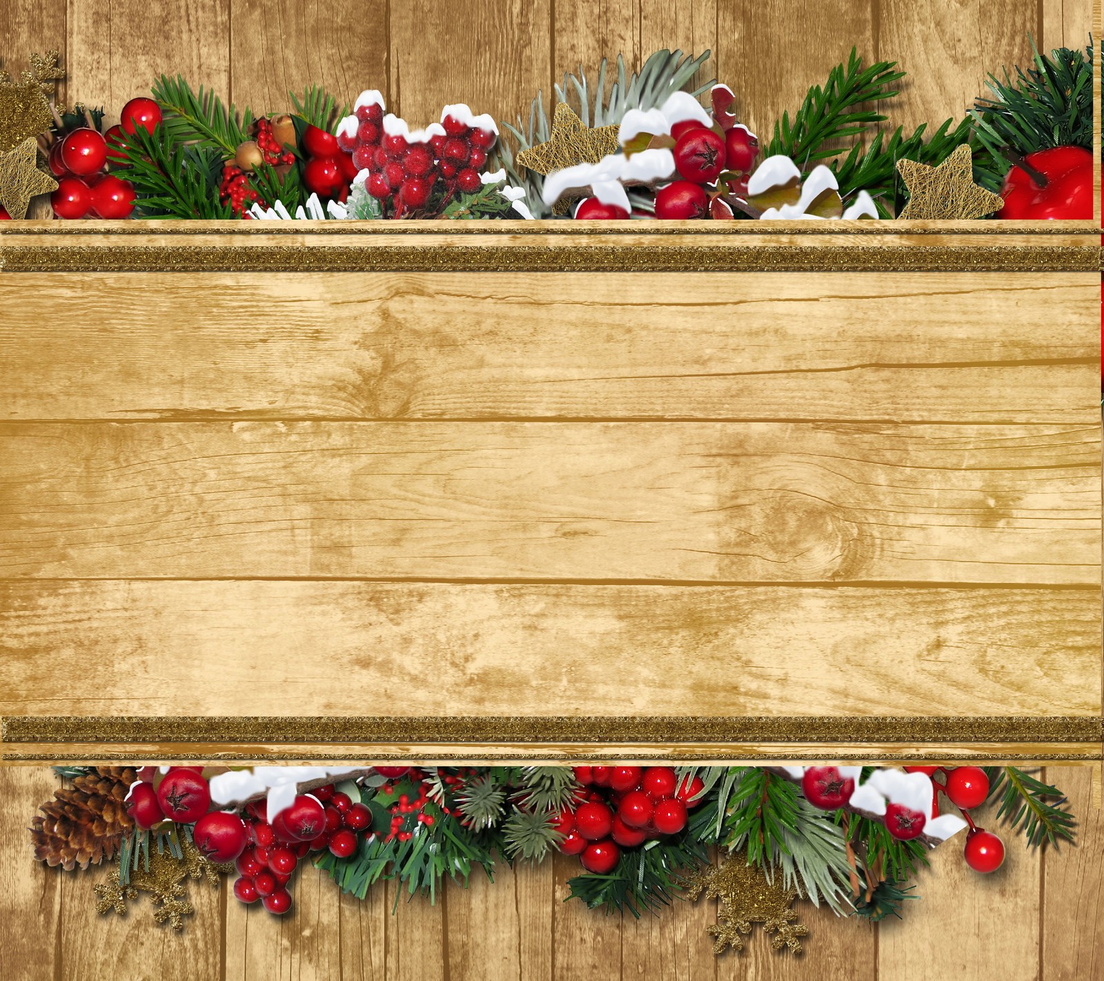 Скачать обои christmas frame, wood decoration