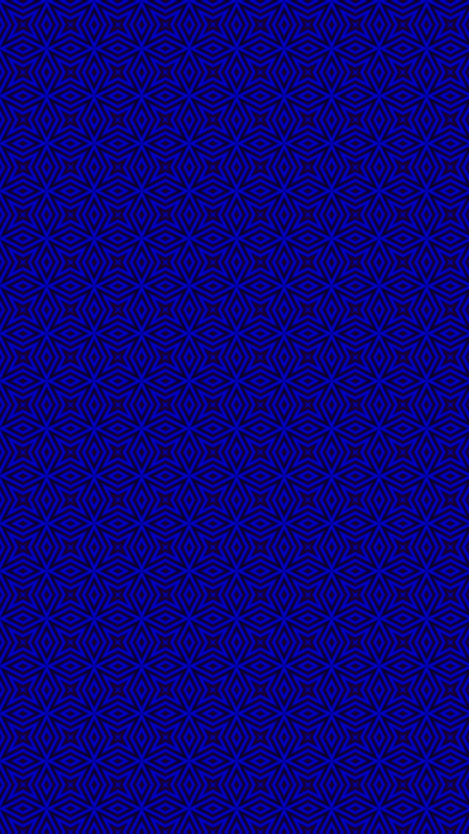 A blue and black geometric pattern with a small diamond (blue, pattern, simple, tiles, walter)