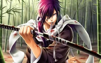 anime, katana, sword, costume, japan