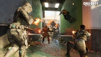 Escena de combate intensa en Call of Duty: Black Ops III acción multijugador