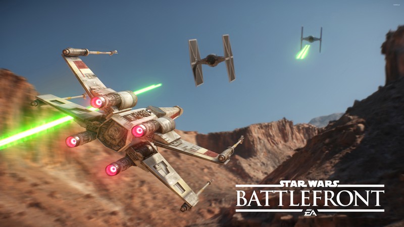 Игра star wars battlefront с истребителем и истребителем (звёздные войны баттлфронт, звёздные войны баттлфронт ii, star wars battlefront ii, звёздные войны, star wars)