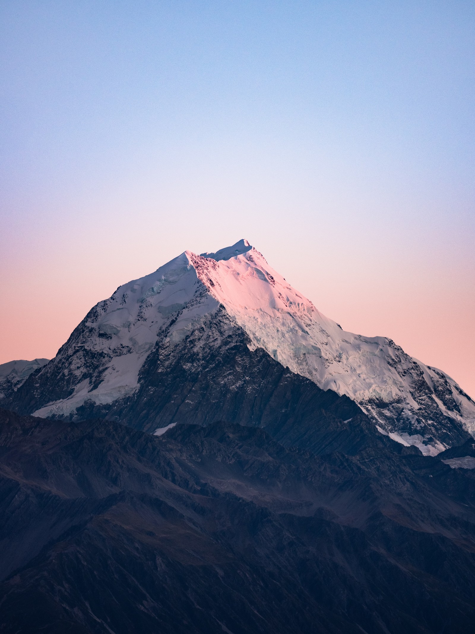 Descargar fondo de pantalla montaña, tierras altas, pista, resplandor, paisaje