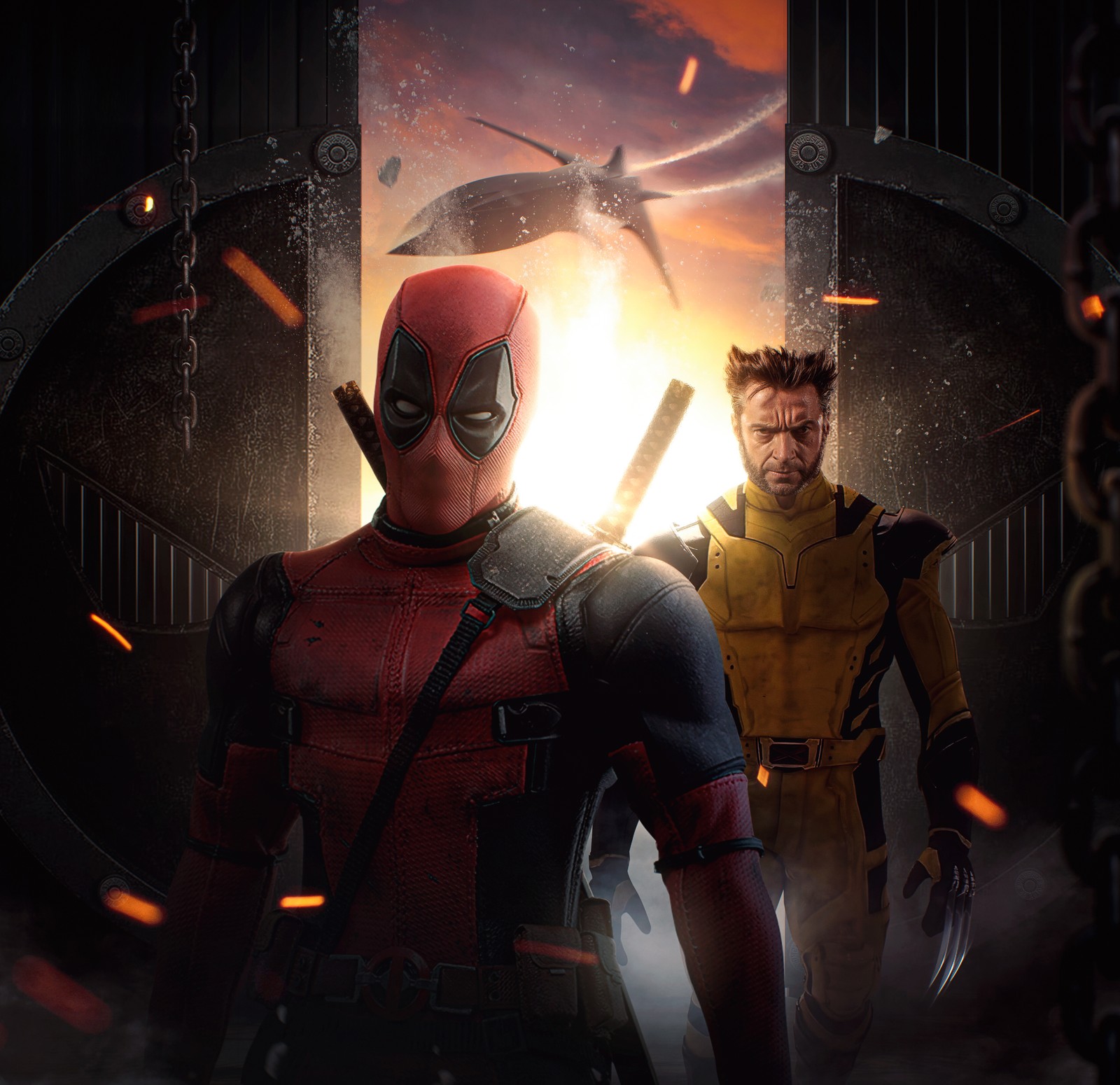 deadpool 3, wolverine, hugh jackman, 5k, concept wallpaper