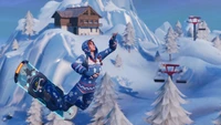 fortnite battle royale, jeu vidéo, driftboard, winter onesie