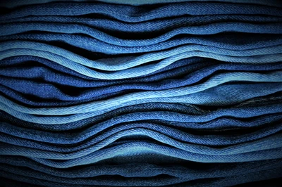 Couches texturées de jeans : Une tapisserie à la mode