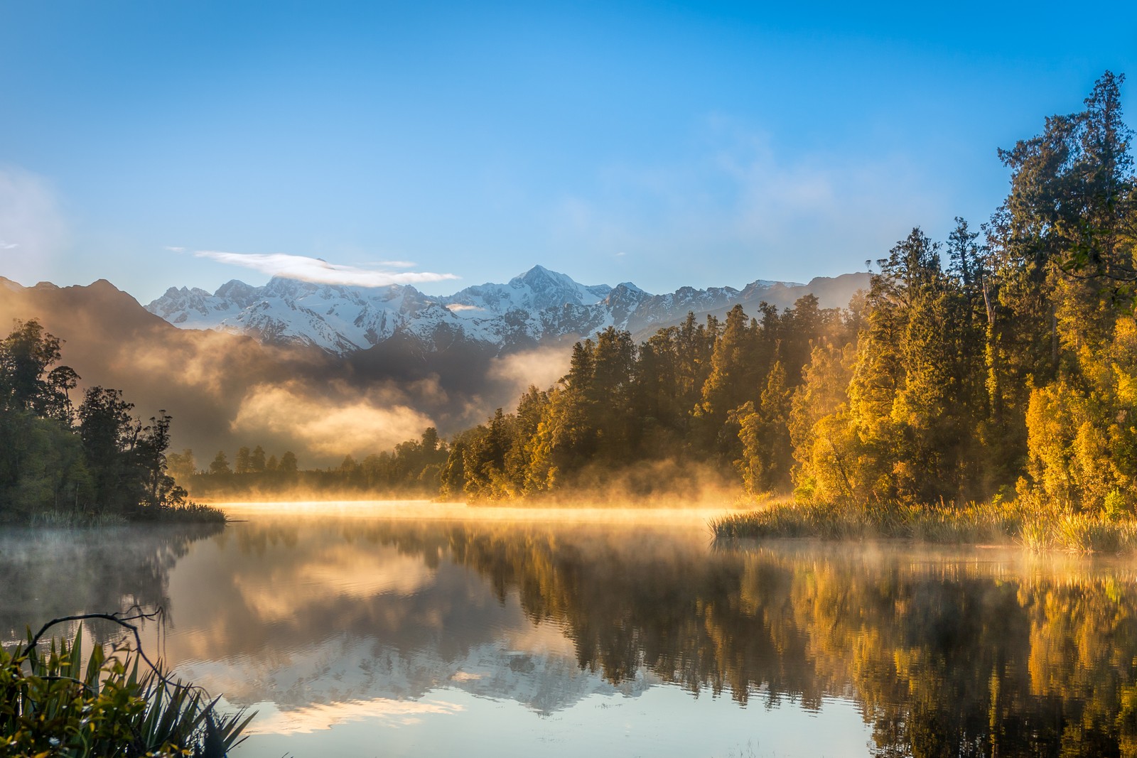 nature, reflection, water, lake, morning wallpaper