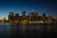 arquitectura, manhattan, panorama, cielo, hito