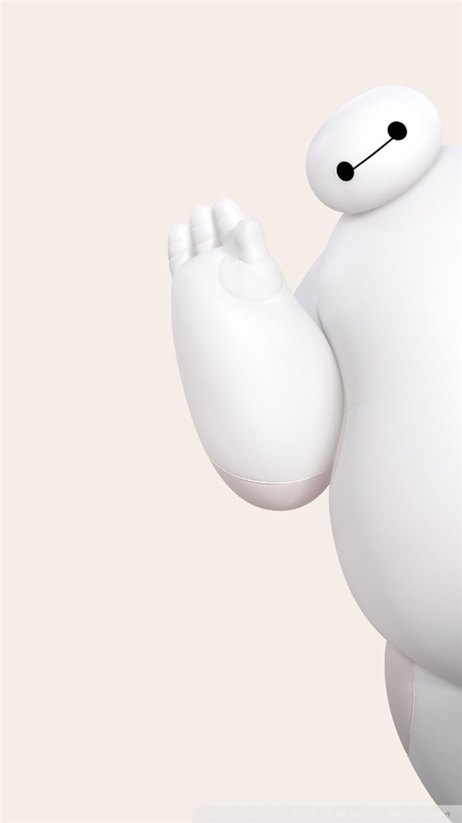 Araffe is standing in a pose with his hands up (baymax, big, cute, hero, iphone)