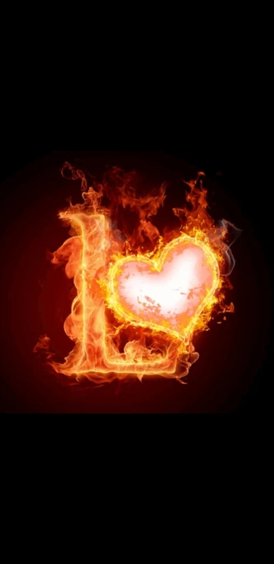 Fiery Love: L in Flames