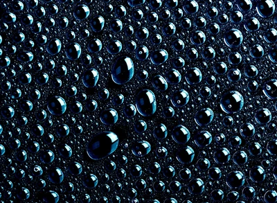 preto, gotas, água