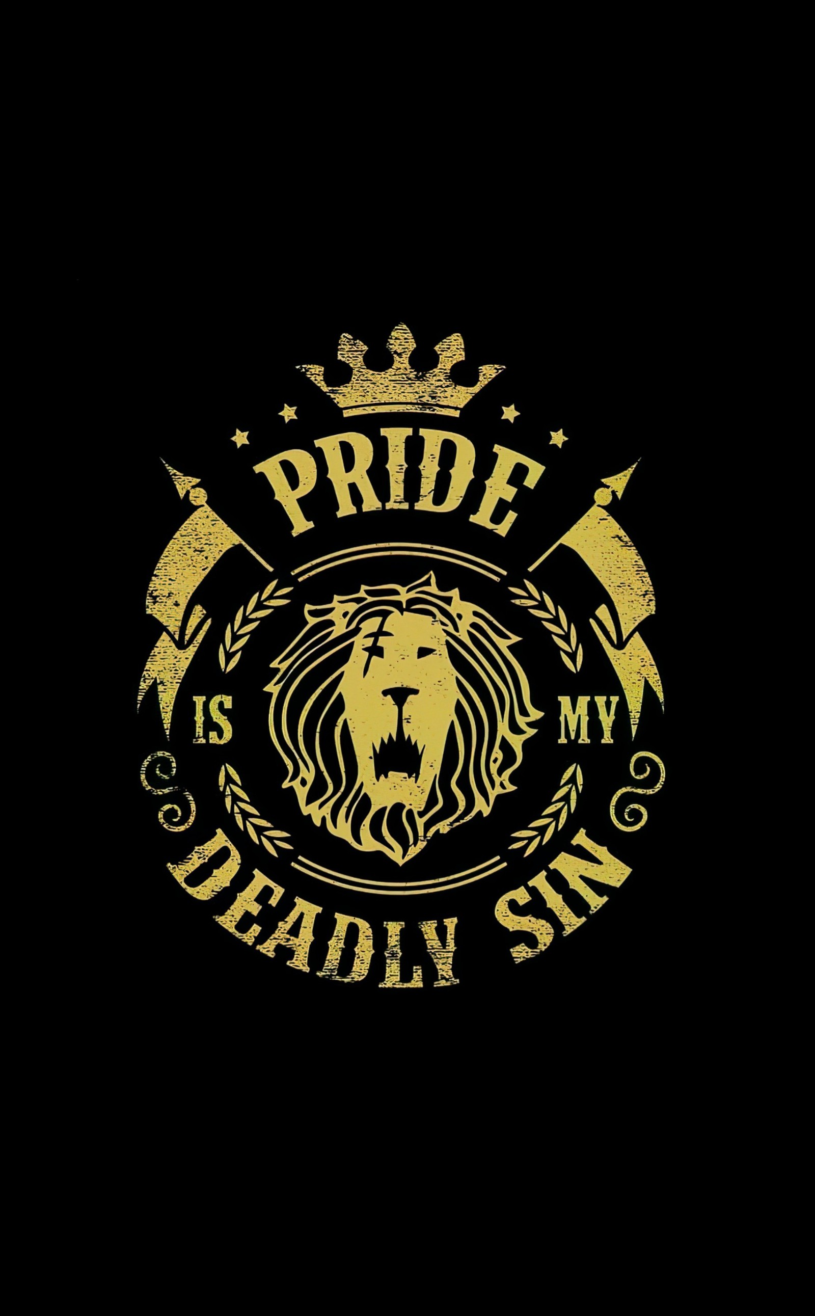 A close up of a lion with a crown on it's head (deadly, escanor, lion, pride, seven)