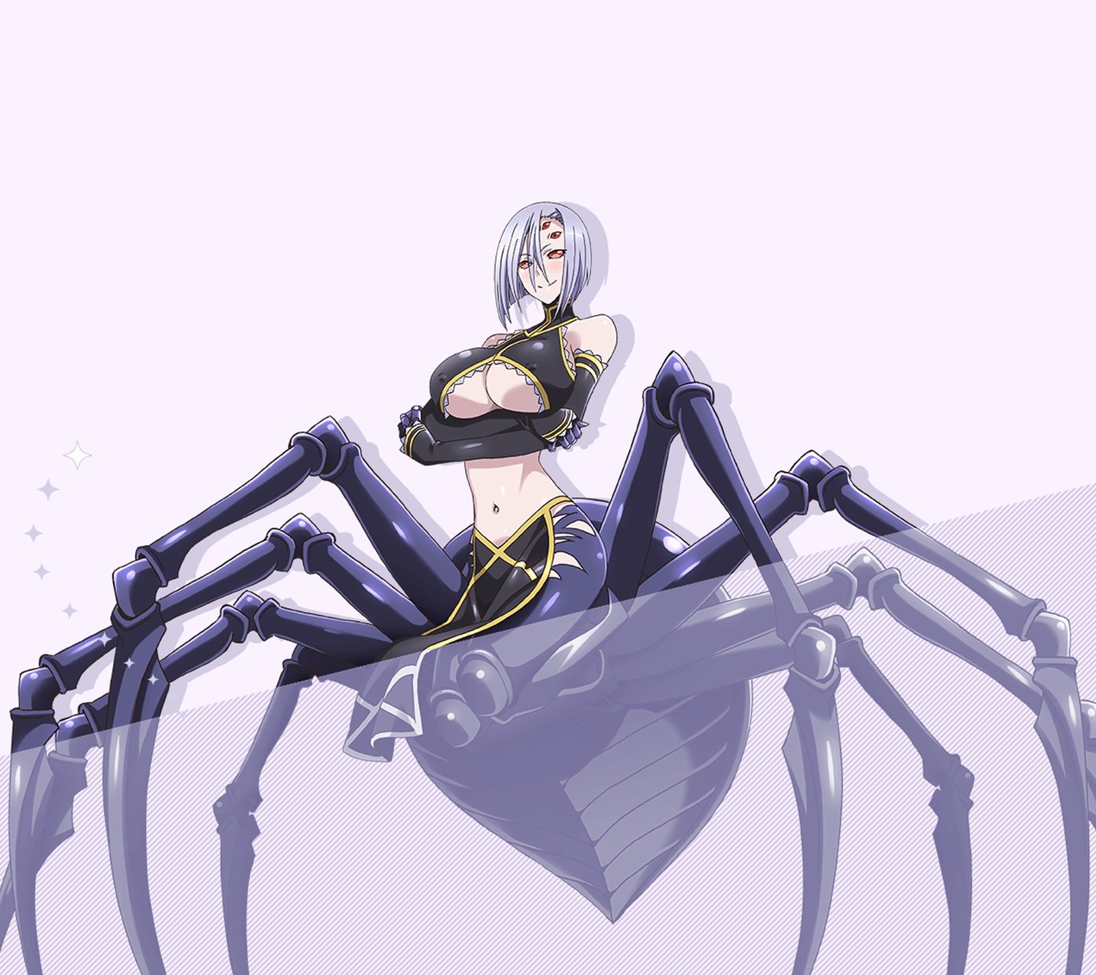 anime, girl, monster, musume, rachnera Download Wallpaper