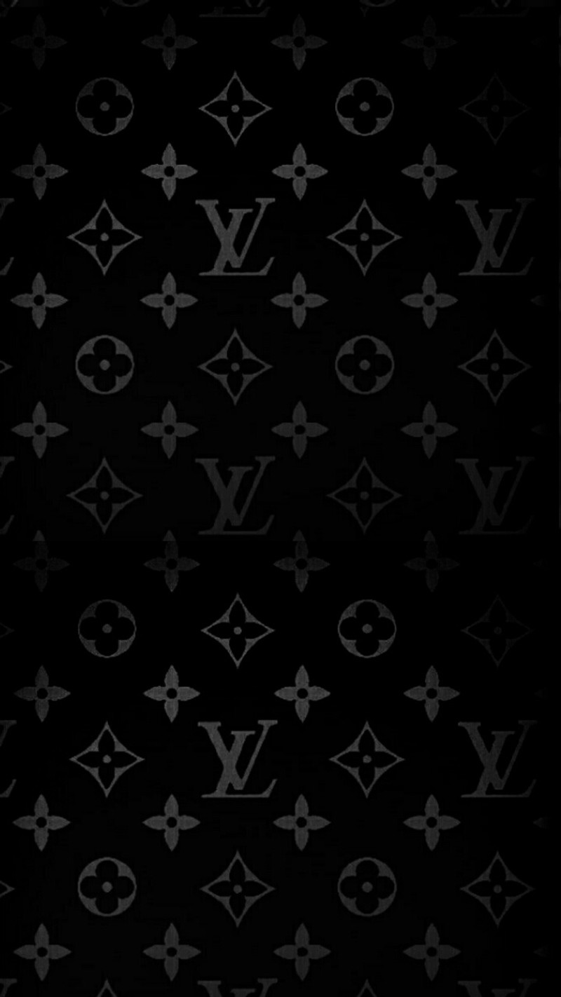 Черно-белая фотография узора из разных форм (луи виттон, louis vuitton, supreme)