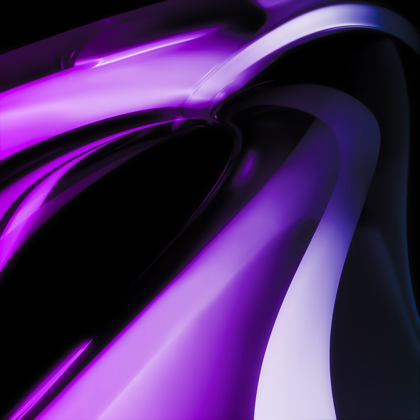 Fondo abstracto morado y negro con líneas curvas (ipad, macbook, macbook pro, ipad pro, manzana)