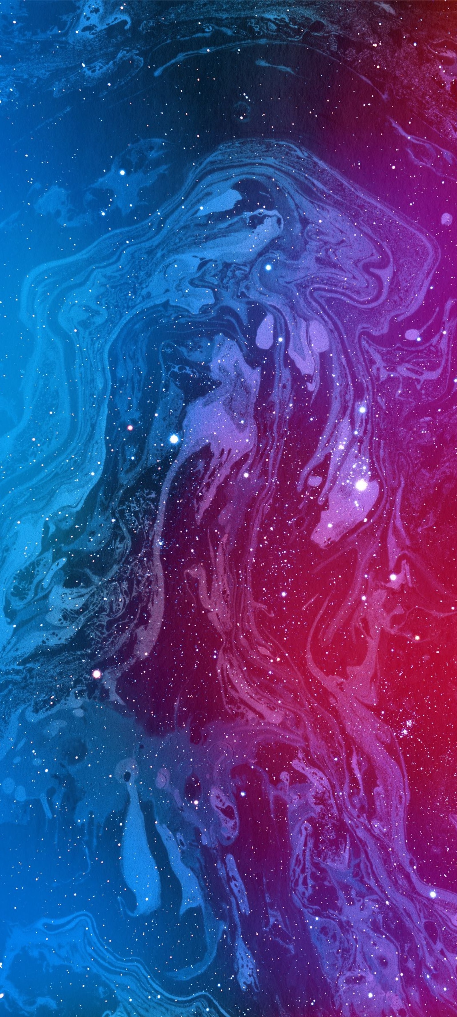 A close up of a blue and red liquid substance with a red background (water, oneplus 6t, poster, liquid, art paint)