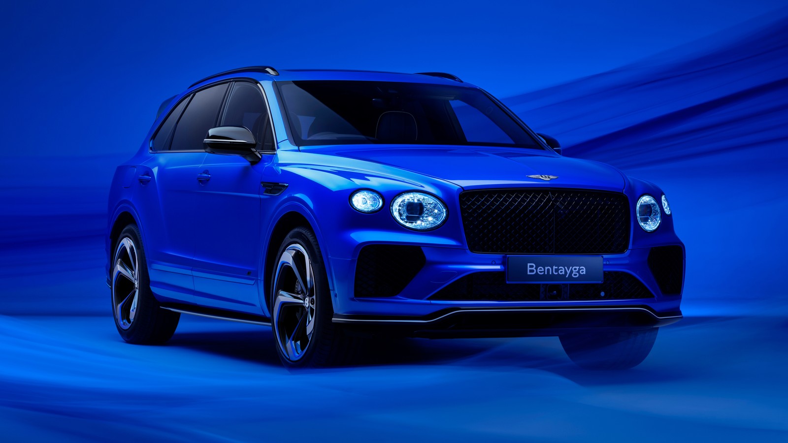 Скачать обои бентли бентайга s нила синий от мюллинер, bentley bentayga s nila blue by mulliner, 2024, 5k, синий эстетичный