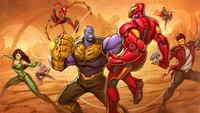 Enfrentamiento épico: Los Vengadores se enfrentan a Thanos en una batalla por el universo