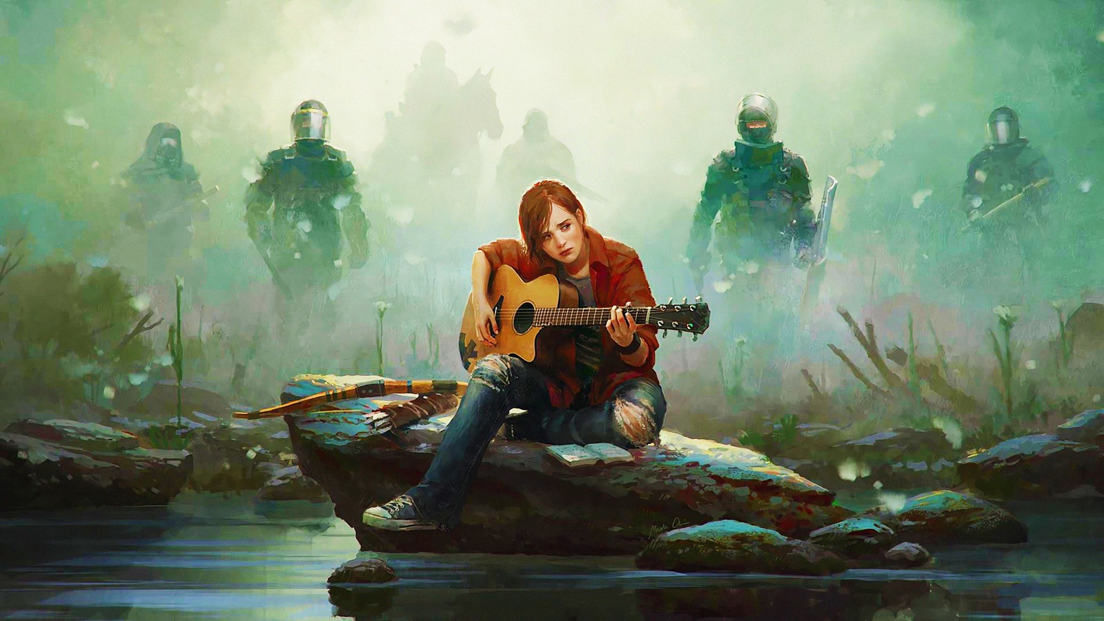 Скачать обои the last of us часть ii, the last of us part 2, the last of us 2, видеоигра, элли