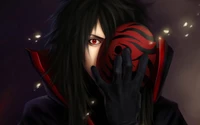 Madara Uchiha Concealing His Identity with the Sharingan