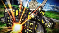 Genos Unleashes Power: A Hero in Action