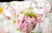 flower bouquet, floral design, pink, flower arranging, garden roses wallpaper