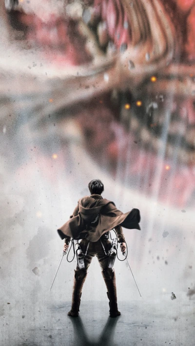 cartaz, cartaz de filme, attack on titan, ação, arte