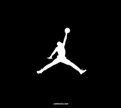 Logo Jumpman iconique sur fond noir