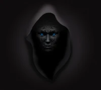 blue eyes, dark, rock, samourai, warrior wallpaper