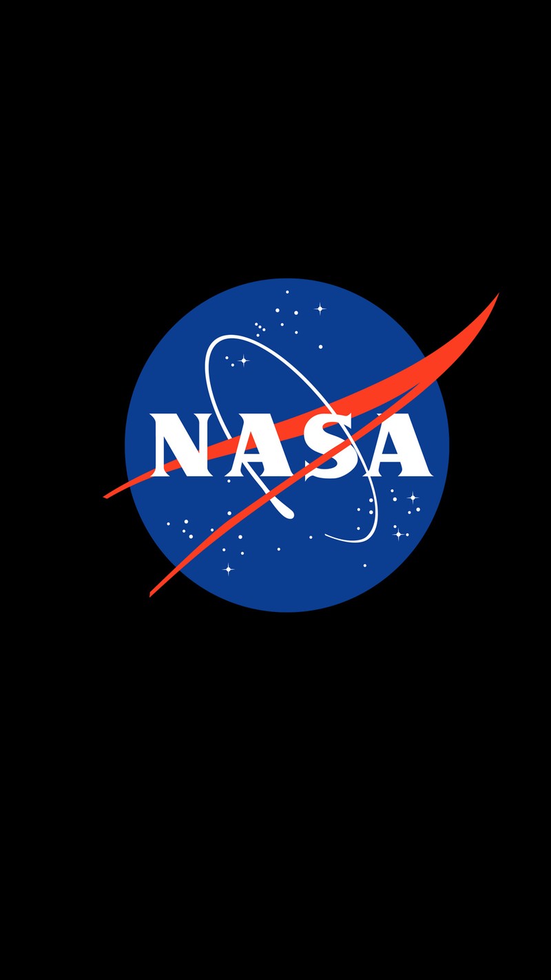 Крупный план логотипа nasa на черном фоне. (логотип, nasa, космос, сша, usa)