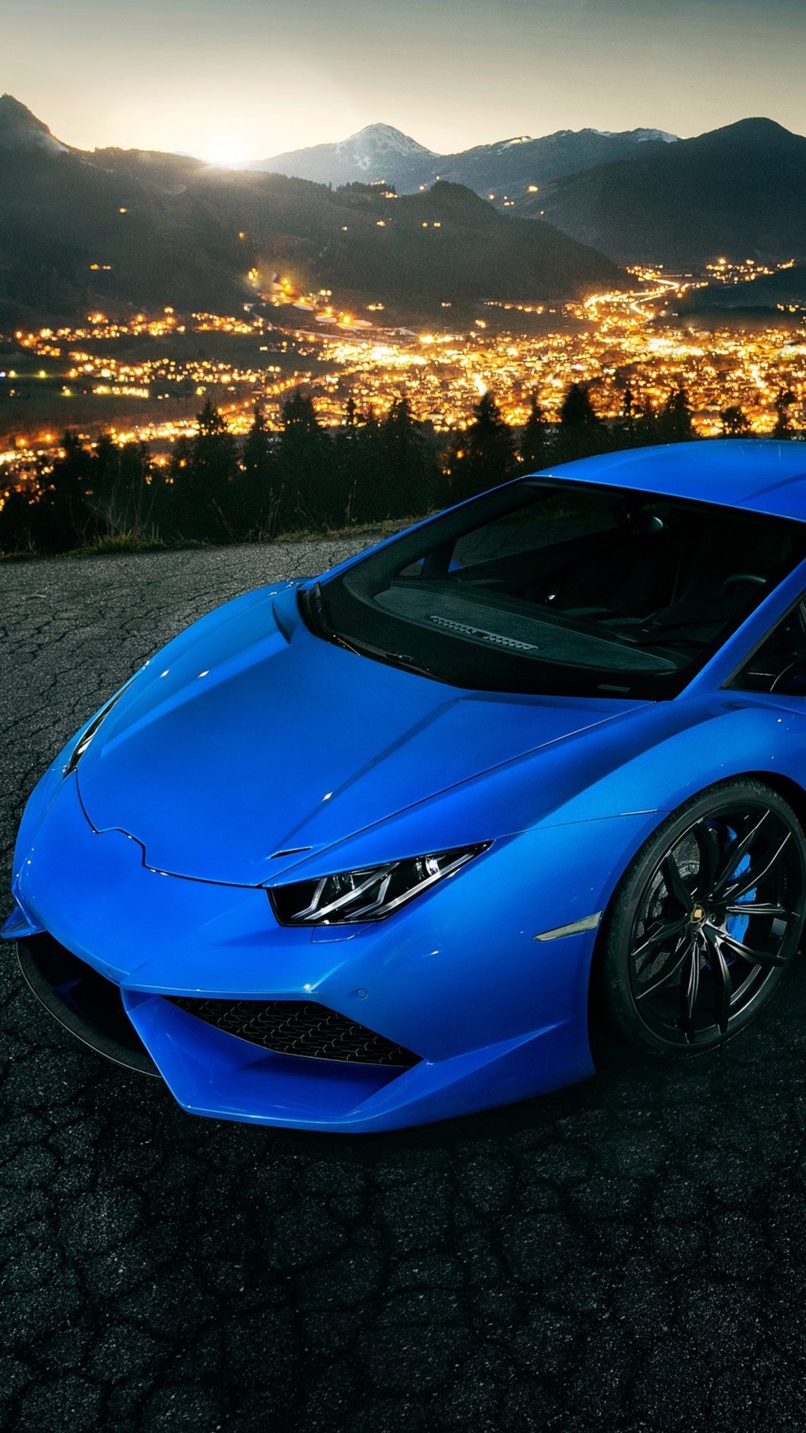 Descargar fondo de pantalla azul, huracan, lamborghini, velocidad, supercoche