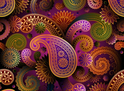 abstract, colorful, design, paisley, pattern