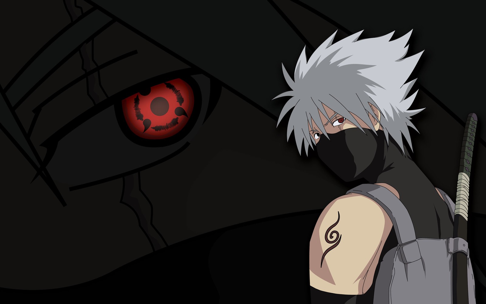 Descargar fondo de pantalla anime, hatake, kakashi, naruto