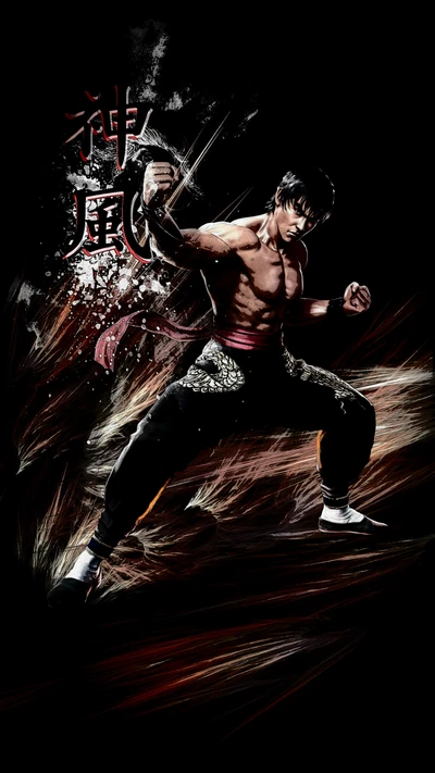 Kazuya's Fierce Stance: A Tribute to Fighting Game Legends