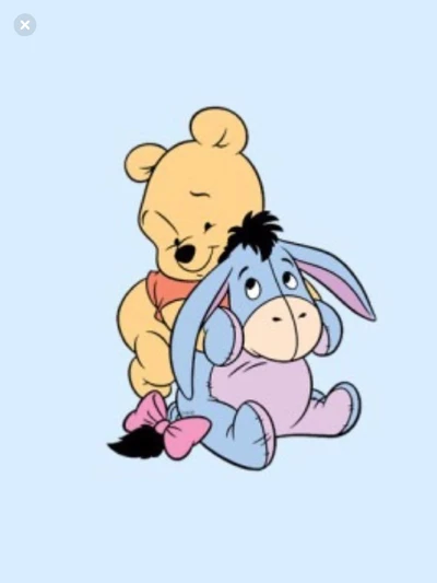 Disney's Eeyore and Pooh: A Heartwarming Pastel Friendship