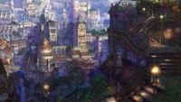 fantasy, landmark, town, metropolis, city wallpaper