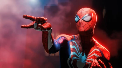 Homem-Aranha em traje avançado: jogo de vídeo remasterizado da Marvel papel de parede 4K