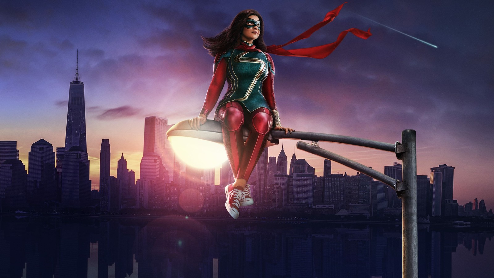 Lade ms marvel serie, fernsehserie, disney, disney plus, kamala khan Hintergrund herunter