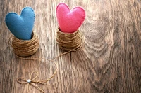 heart, romance, wool, thread, love wallpaper