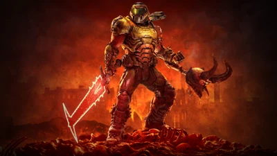 думгай, doomguy, doom eternal, убийца демонов, игры